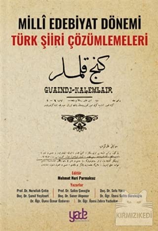 Milli Edebiyat Dönemi Türk Şiiri Çözümlemeleri kitap kapağı