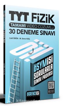 TYT Fizik Tamamı Video Çözümlü 30 Deneme Sınavı kitap kapağı