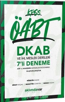 2021 ÖABT Din Kültürü ve Ahlak Bilgisi Öğretmenliği 7 Deneme kitap kapağı