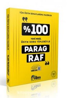 %100 ÖSYM Soru Tipleriyle Paragraf kitap kapağı