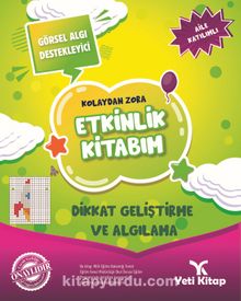 Kolaydan Zora  Etkinlik Kitabım / Dikkat Geliştirme ve Algılama kitap kapağı