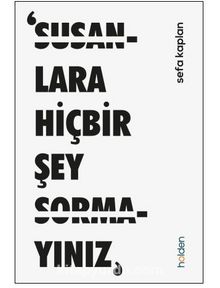 Susanlara Hiçbir Şey Sormayınız kitap kapağı