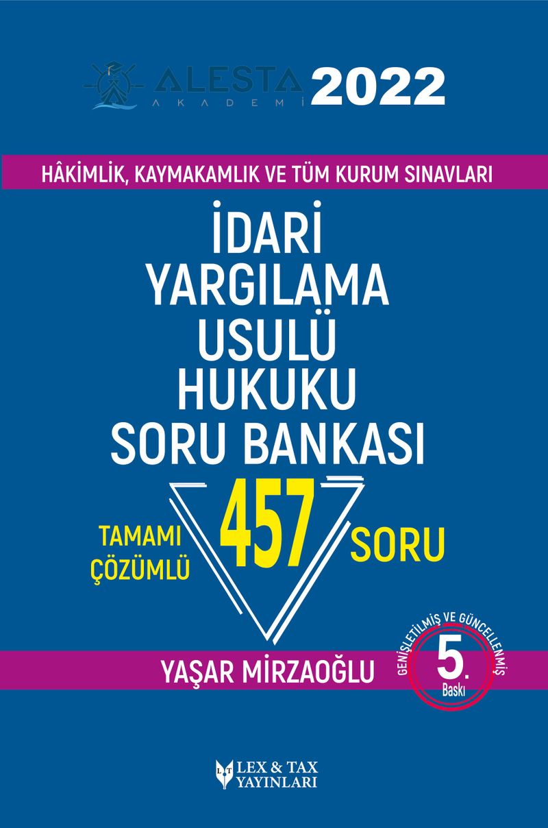 Alesta İdari Yargılama Usul Hukuku Soru Bankası kitap kapağı