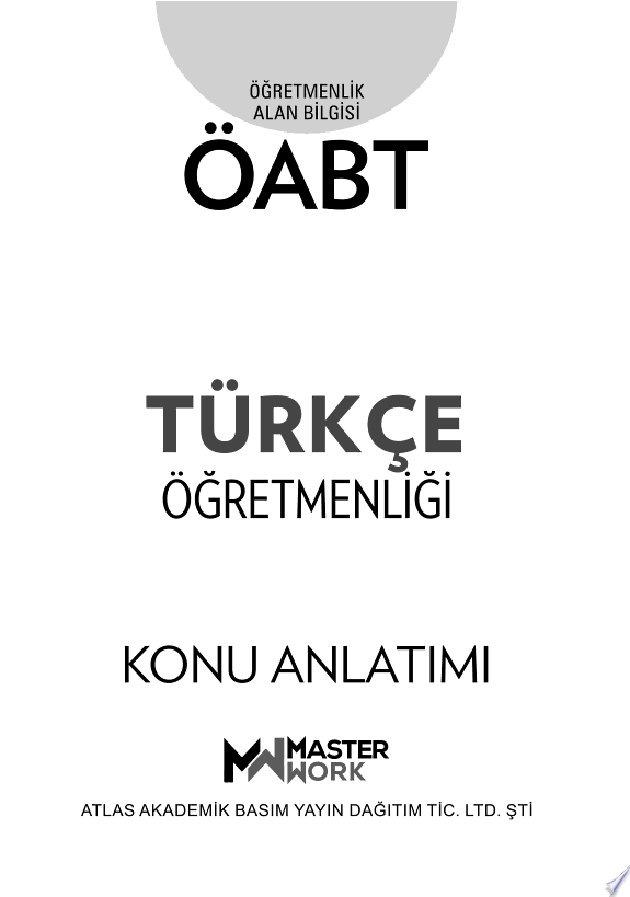 ÖABT - TÜRKÇE ÖĞRETMENLİĞİ - Konu Anlatımı kitap kapağı