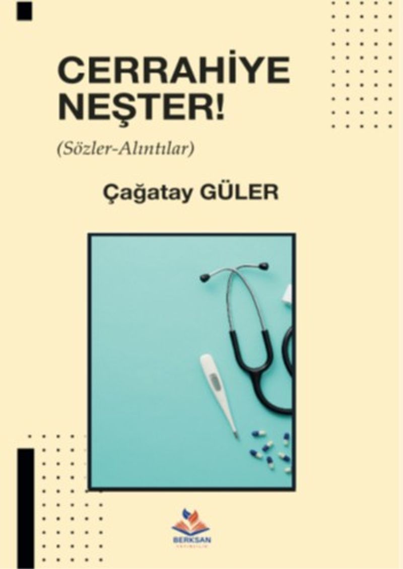Cerrahiye Neşter (Sözler Alıntılar) kitap kapağı