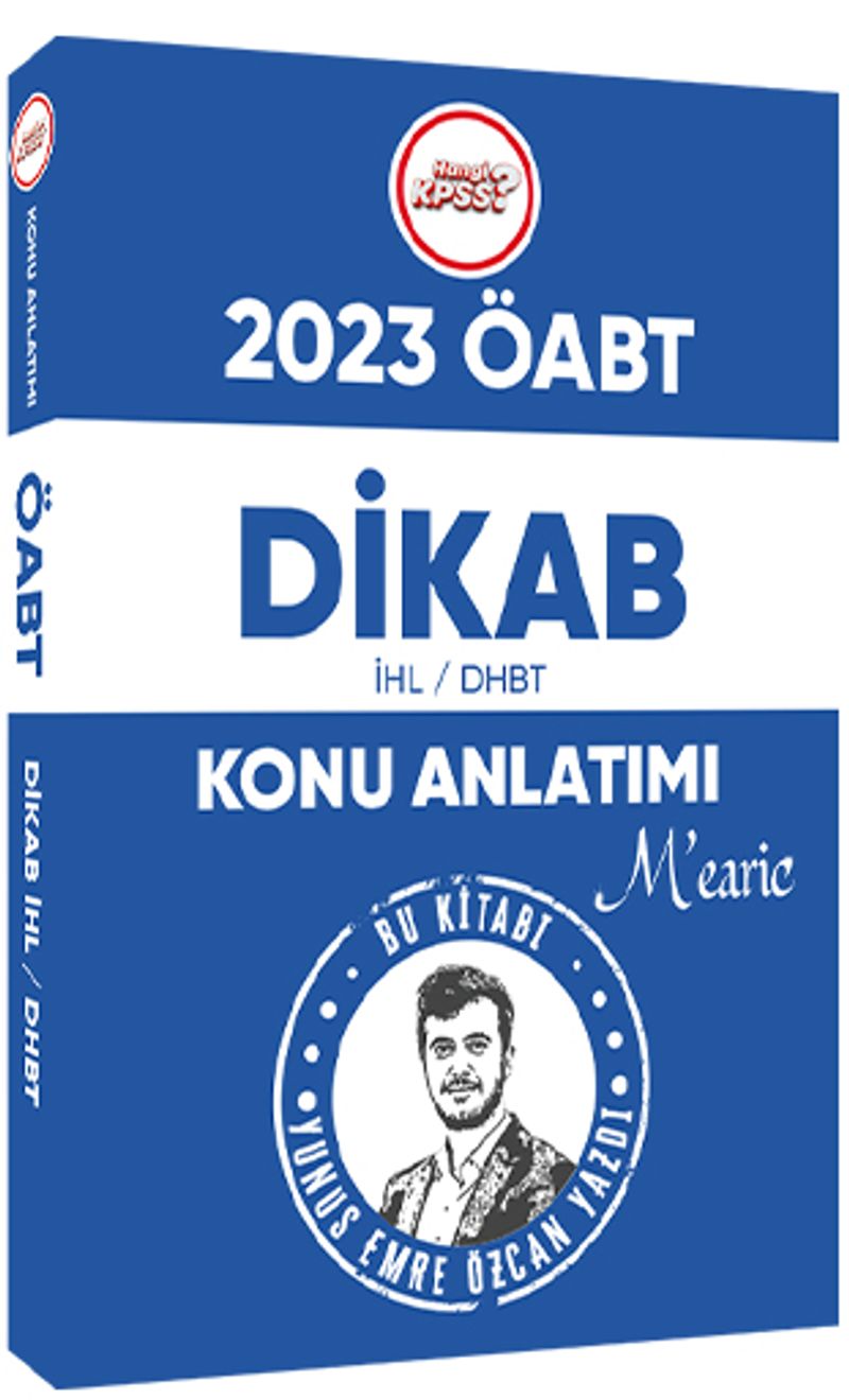 2023 Hangi ÖABT Emre Hoca Dikab İhl Dhbt Mearic Konu Anlatımlı Kitap kitap kapağı