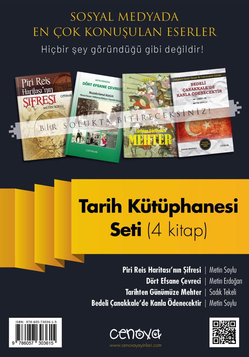 Tarih Kütüphanesi Seti 4 kitap kitap kapağı