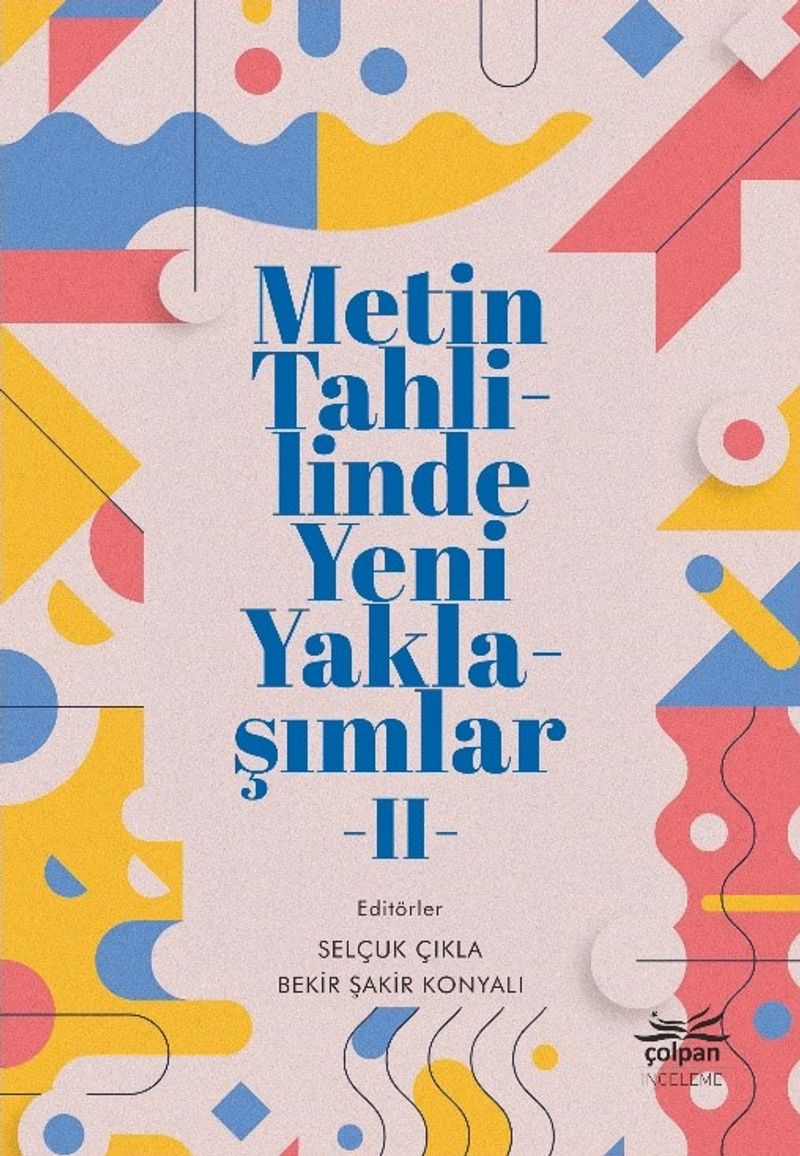 Metin Tahlilinde Yeni Yaklaşımlar 2 kitap kapağı
