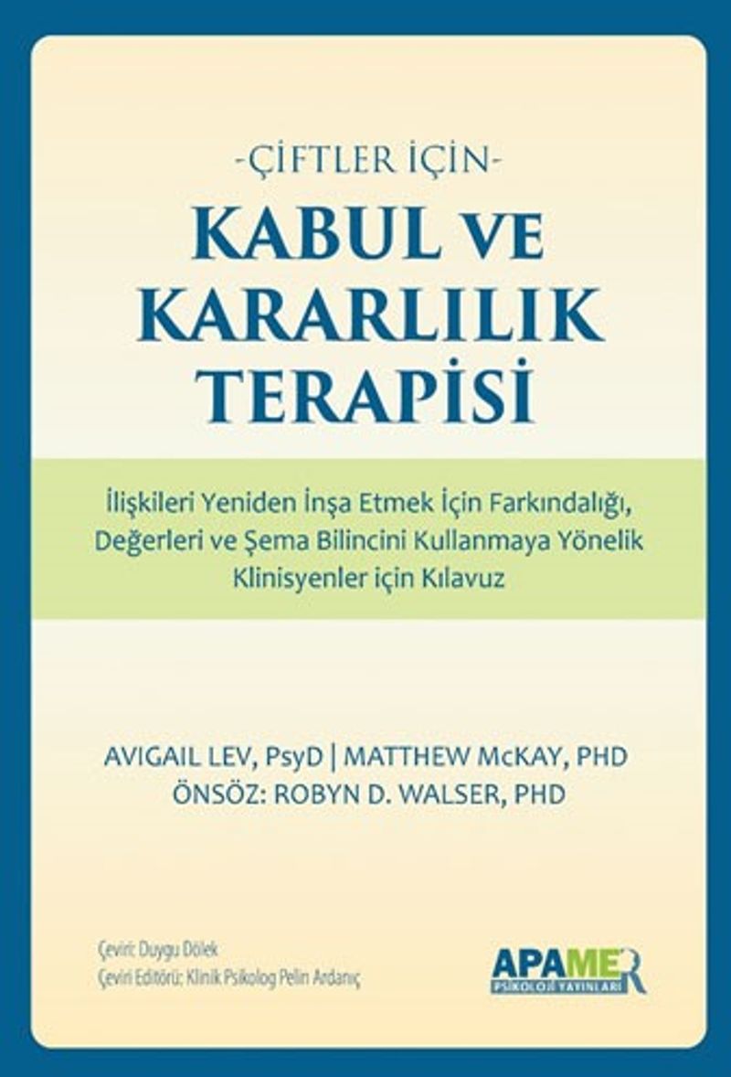 Çiftler İçin Kabul ve Kararlılık Terapisi kitap kapağı