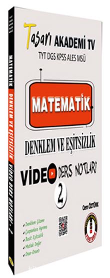 Matematik Denklem Eşitsizlik Video Ders Notları kitap kapağı