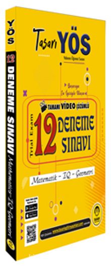 YÖS Tamamı Video Çözümlü 12 Deneme Sınavı kitap kapağı