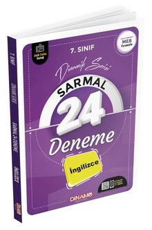 7.Sınıf İngilizce Sarmal 24 Deneme kitap kapağı