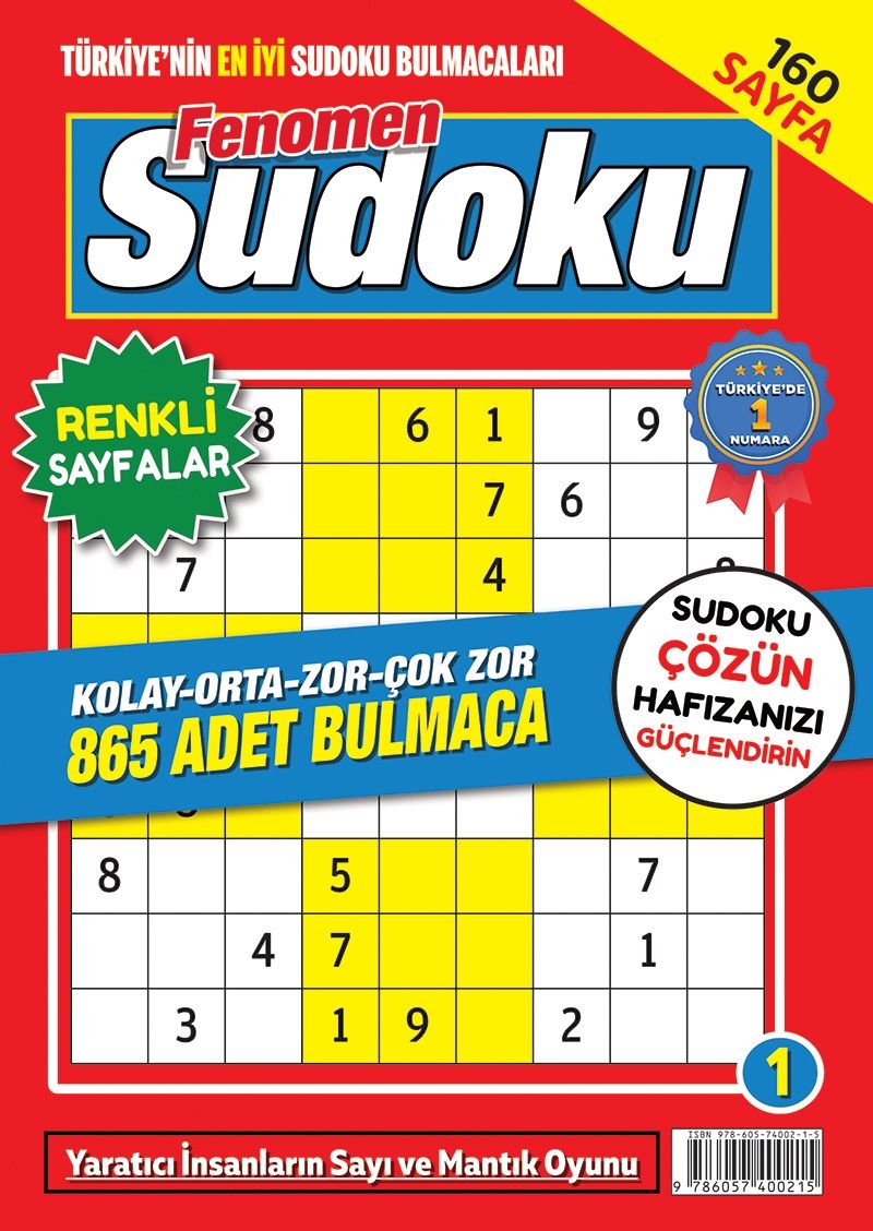 Fenomen Sudoku 1 kitap kapağı