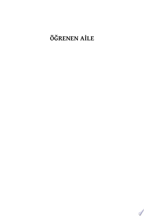 Öğrenen Aile kitap kapağı