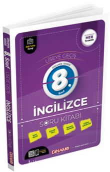 Dinamo Dinamik Serisi 8. Sınıf İngilizce Soru Bankası kitap kapağı