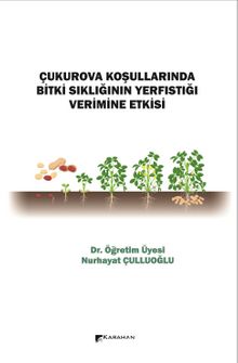 Çukurova Koşullarında Bitki Sıklığının Yerfıstığı Verimine Etkisi kitap kapağı