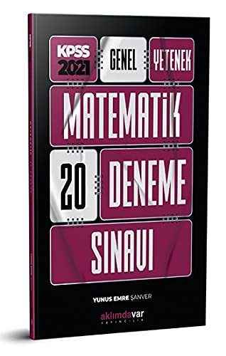 2021 Genel Yetenek Matematik 20 Deneme Sınavı kitap kapağı
