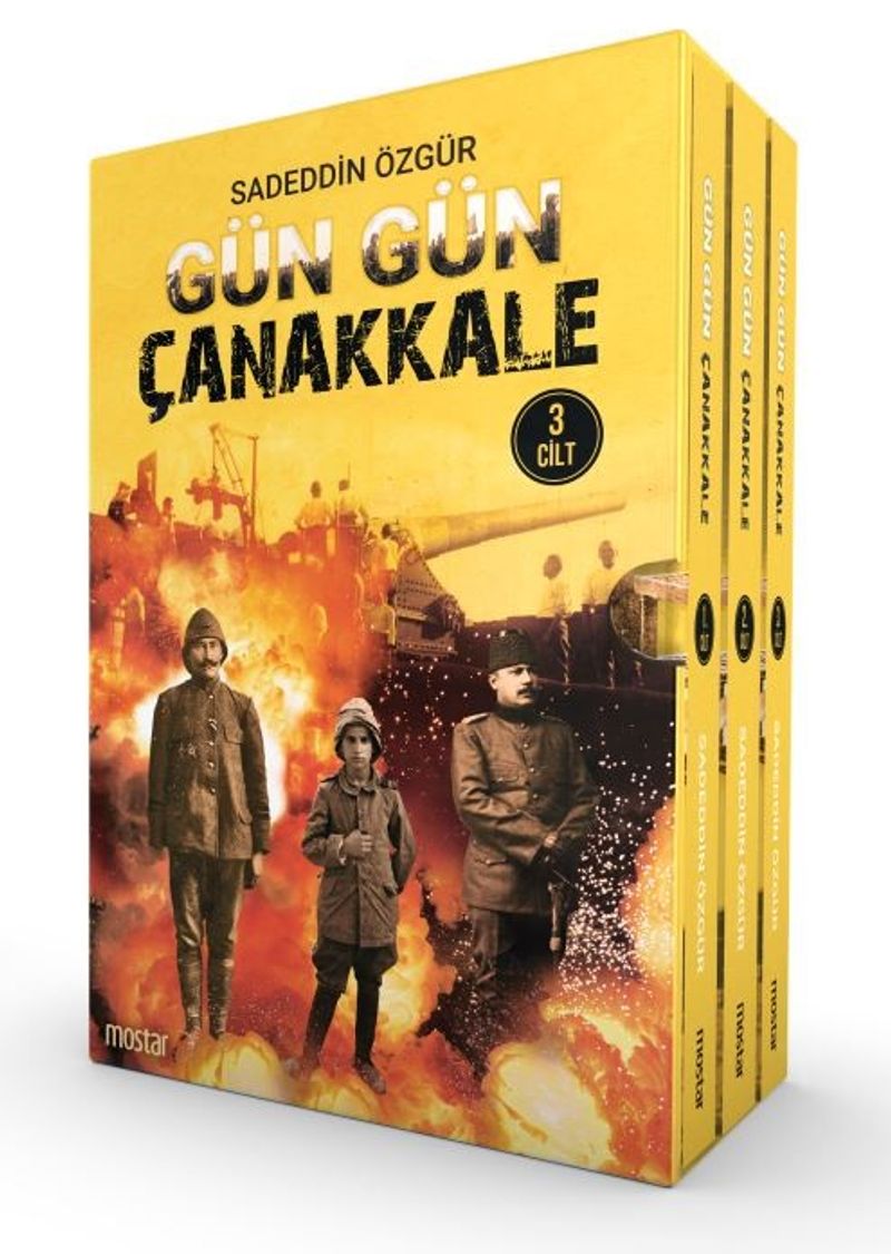 Gün Gün Çanakkale (3 Cilt) kitap kapağı