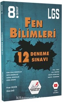 8. Sınıf LGS Fen Bilimleri 12'li Deneme Sınavı kitap kapağı