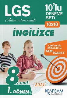 LGS İngilizce 10’lu Deneme Seti kitap kapağı