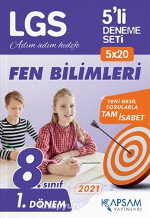 2021 LGS Fen Bilimleri 5’li Deneme Seti (1. Dönem) kitap kapağı