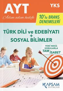 AYT Türk Dili ve Edebiyatı-Sosyal Bilimler 10’lu Deneme Seti kitap kapağı
