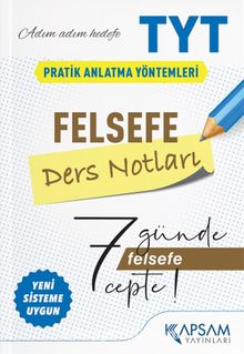 TYT Felsefe Ders Notları kitap kapağı