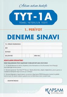 2021 TYT -1A Deneme Sınavı (1.Periyot) kitap kapağı