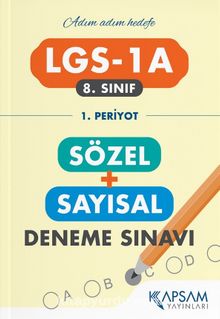 LGS-1 A Deneme Sınavı (1.Periyot) kitap kapağı