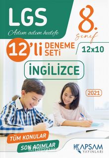 2021 LGS İngilizce 12’li Deneme kitap kapağı