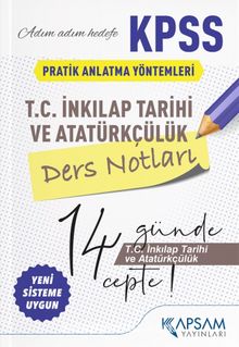 KPSS T. C. İnkılap Tarihi ve Atatürkçülük Ders Notları kitap kapağı