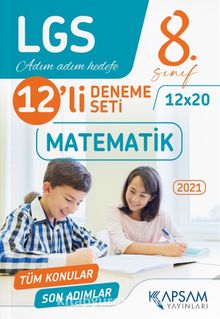 2021 LGS Matematik 12’li Deneme kitap kapağı