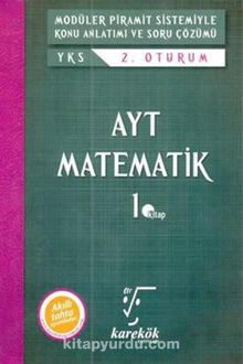 AYT Matematik 1. Kitap Modüler Piramit Sistemiyle Konu Anlatımı ve Soru Çözümü kitap kapağı