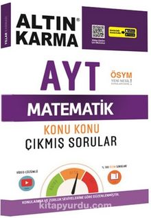 2020 AYT Matematik Konu Konu Çıkmış Sorular (Kolay-Orta-Zor) kitap kapağı