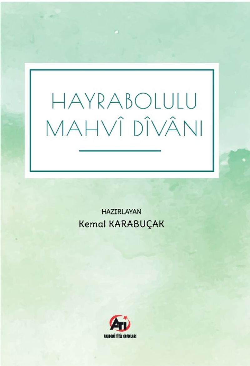 Hayrabolulu Mahvi Divanı kitap kapağı