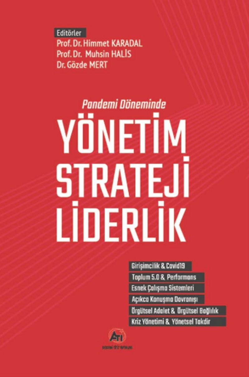 Pandemi Döneminde Yönetim Strateji Liderlik kitap kapağı