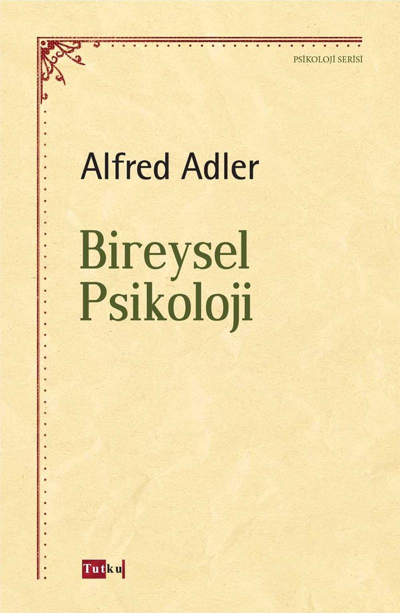 Bireysel Psikolaji kitap kapağı