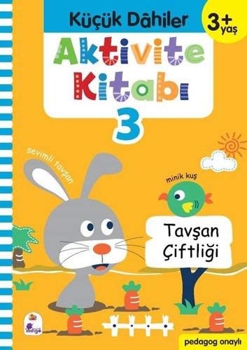 Küçük Dahiler Aktivite Kitabı 3 – 3+ Yaş (Pedagog Onaylı) kitap kapağı
