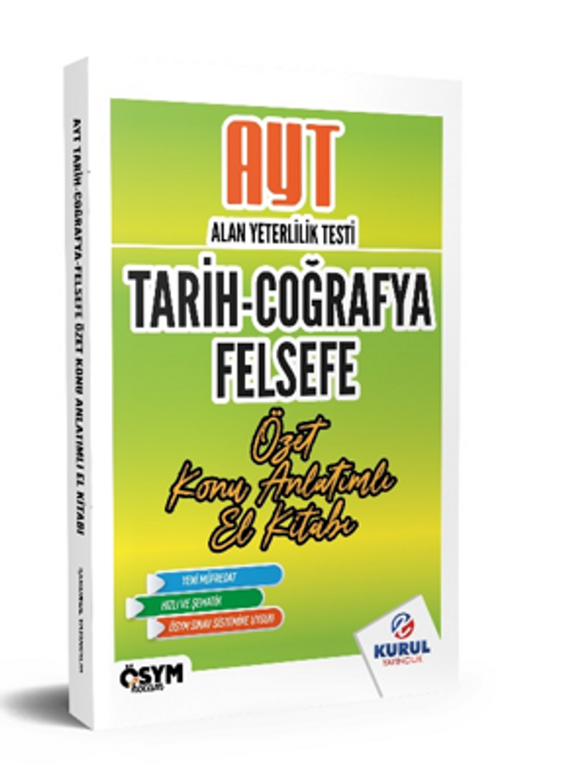 AYT Tarih Coğrafya Felsefe Özet Konu Anlatımlı El Kitabı kitap kapağı