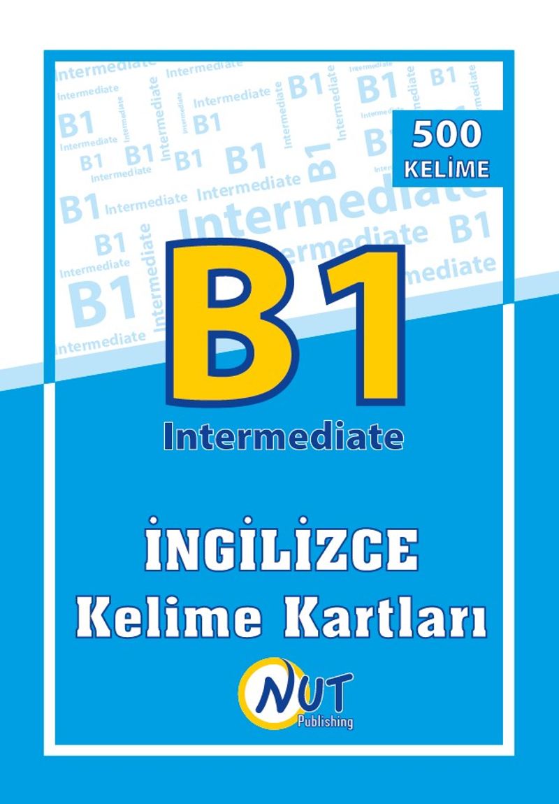 B1 Intermediate İngilizce Kelime Kartları kitap kapağı