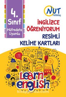 4. Sınıf İngilizce Öğreniyorum Resimli Kelime Kartları kitap kapağı