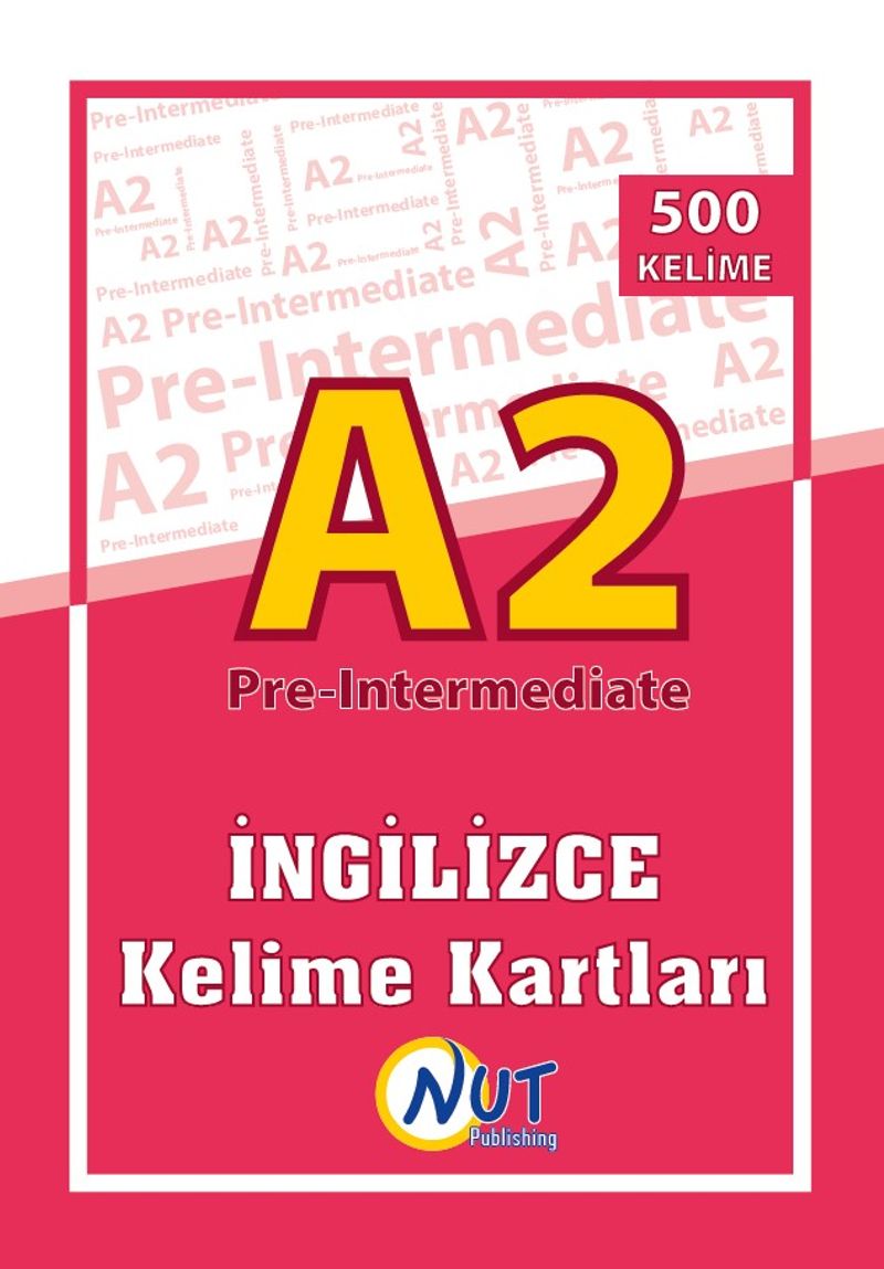 A2 Pre-Intermediate İngilizce Kelime Kartları kitap kapağı