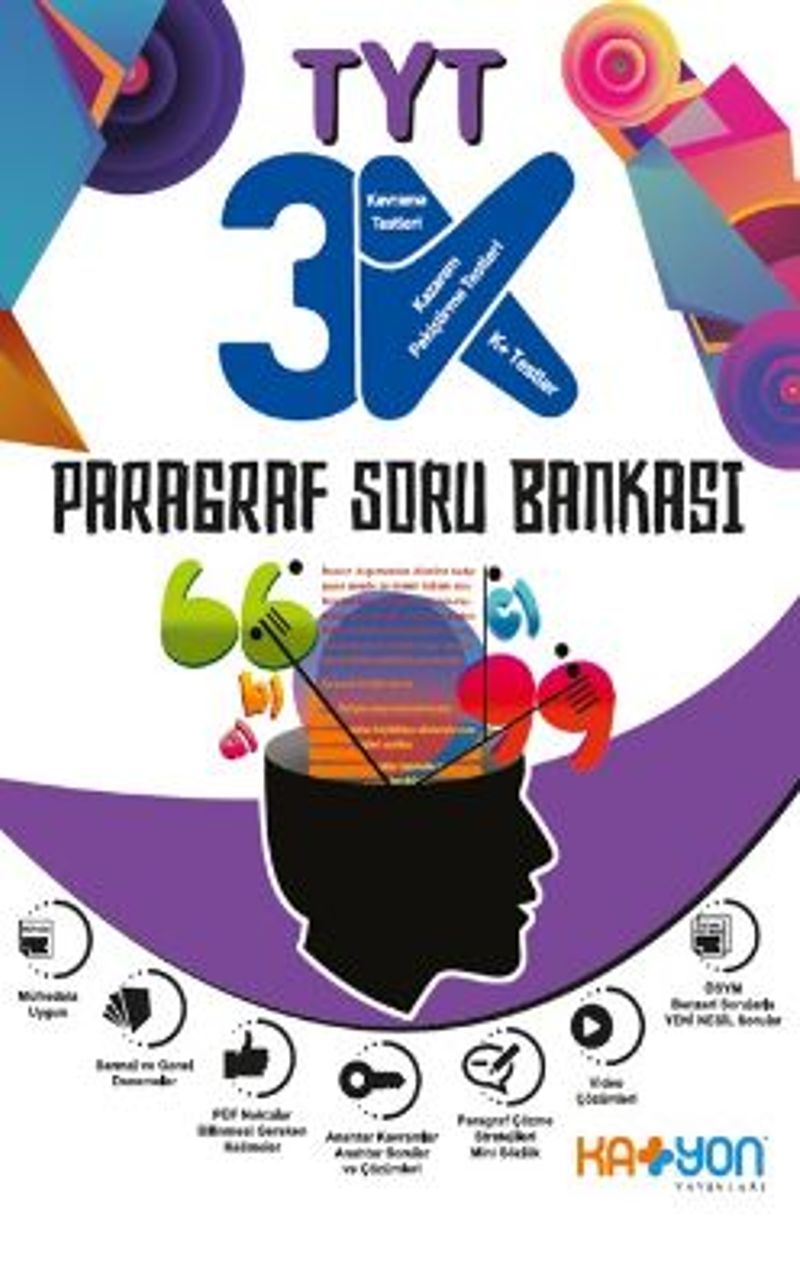 TYT 3K Paragraf Soru Bankası kitap kapağı