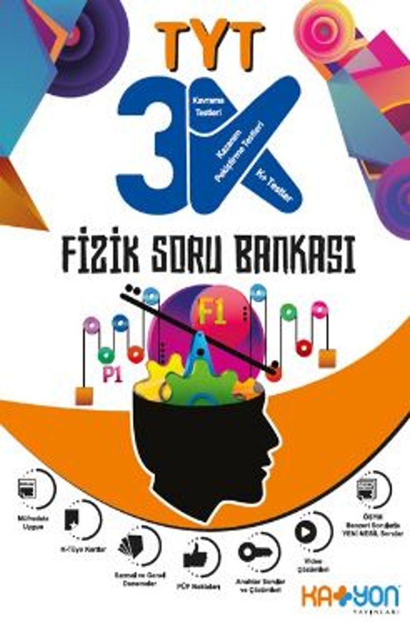 TYT 3K Fizik Soru Bankası kitap kapağı