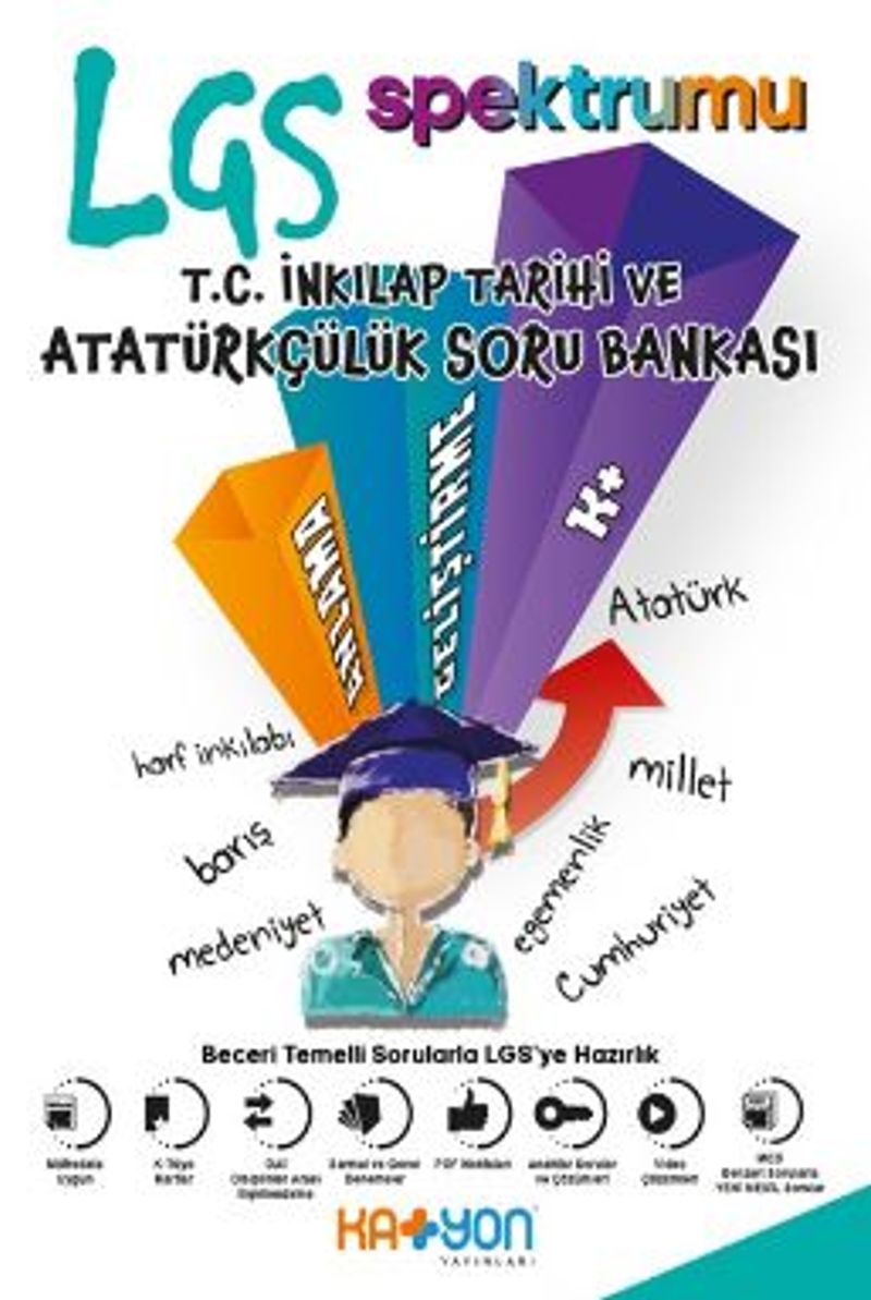 8. Sınıf LGS Spektrumu T.C. İnkılap Tarihi ve Atatürkçülük Soru Bankası kitap kapağı