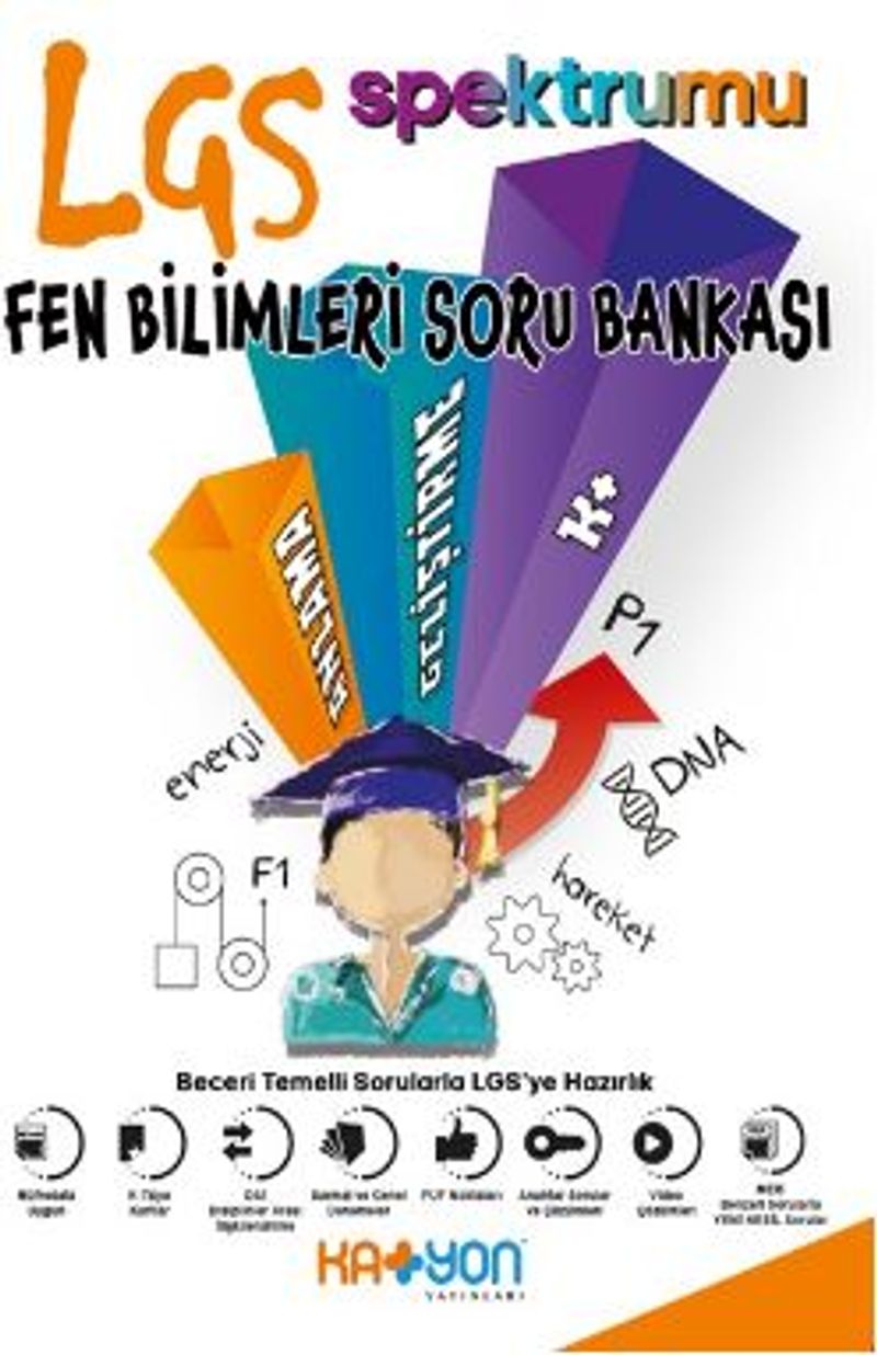 8. Sınıf LGS Spektrumu Fen Bilimleri Soru Bankası kitap kapağı