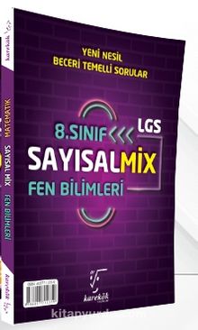 LGS 8.Sınıf Sayısal Mix Matematik ve Fen Bilimleri kitap kapağı
