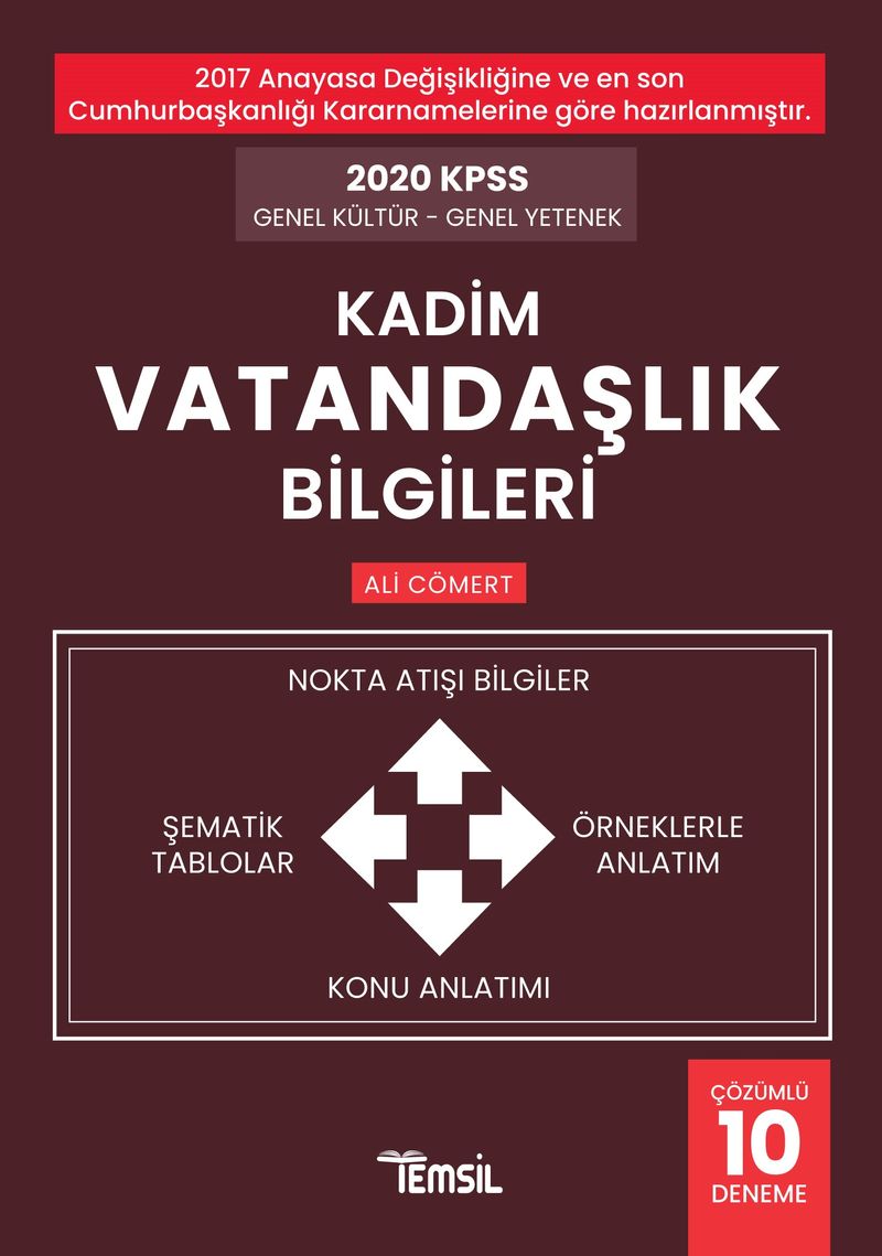 2020 KPSS Genel Kültür Genel Yetenek Kadim Vatandaşlık Bilgileri kitap kapağı