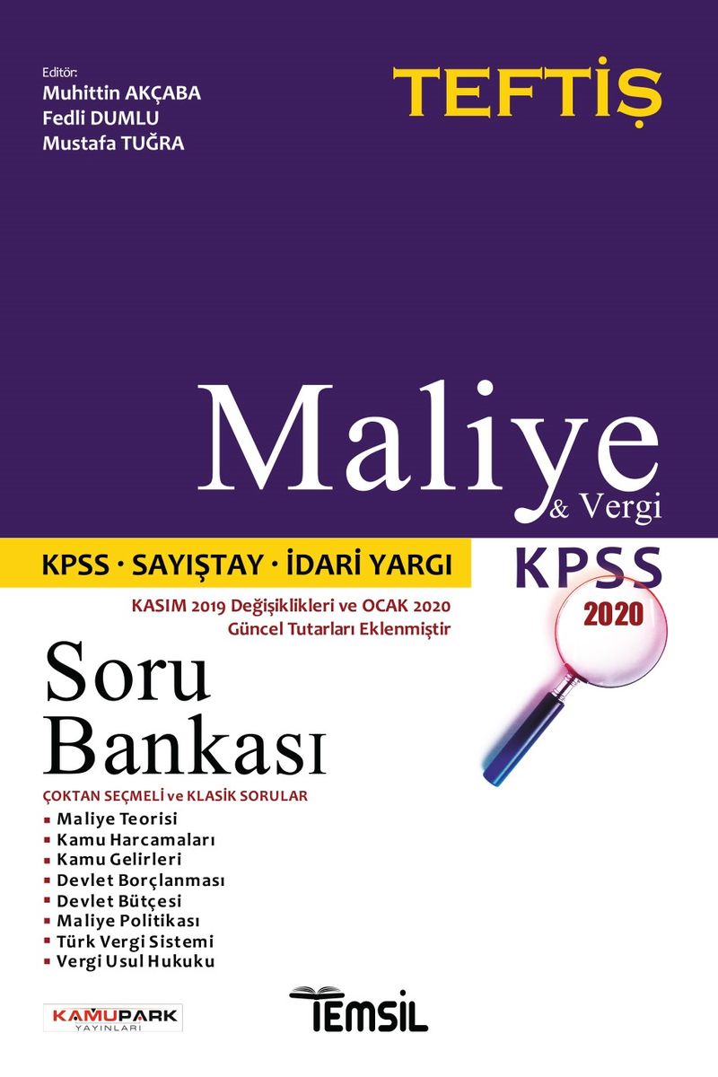 Maliye - Vergi Hukuku Soru Bankası kitap kapağı