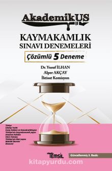 Akademikus Kaymakamlık Sınavı Denemeleri Çözümlü 5 Deneme kitap kapağı
